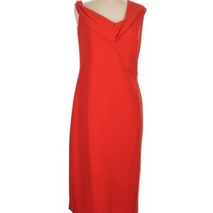 ECI Vibrant Red Midi Dress